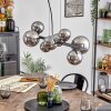 Chehalis Suspension, Boule lumineuse, Suspension Chrome, Fumé, 8 lumières