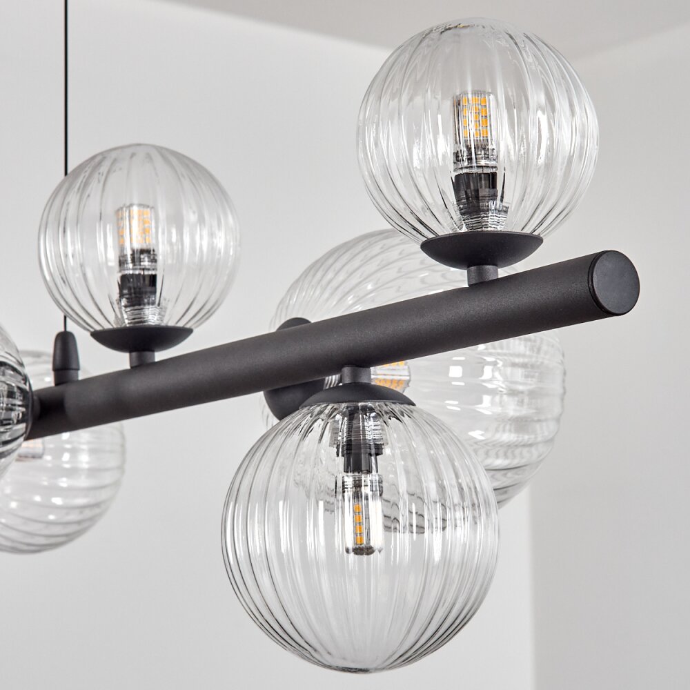 Chehalis Suspension, Boule lumineuse, Suspension Clair, 10 lumières