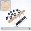 Basto Suspension, Boule lumineuse, Suspension Écru, Noir, 3 lumières