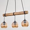 Koyoto Suspension, Boule lumineuse, Suspension Écru, Noir, 3 lumières