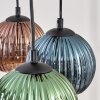 Koyoto Suspension, Boule lumineuse, Suspension Écru, Noir, 3 lumières