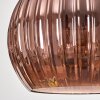 Koyoto Suspension, Boule lumineuse, Suspension Écru, Noir, 3 lumières