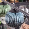 Koyoto Suspension, Boule lumineuse, Suspension Bleu, Vert, Cuivré, 4 lumières