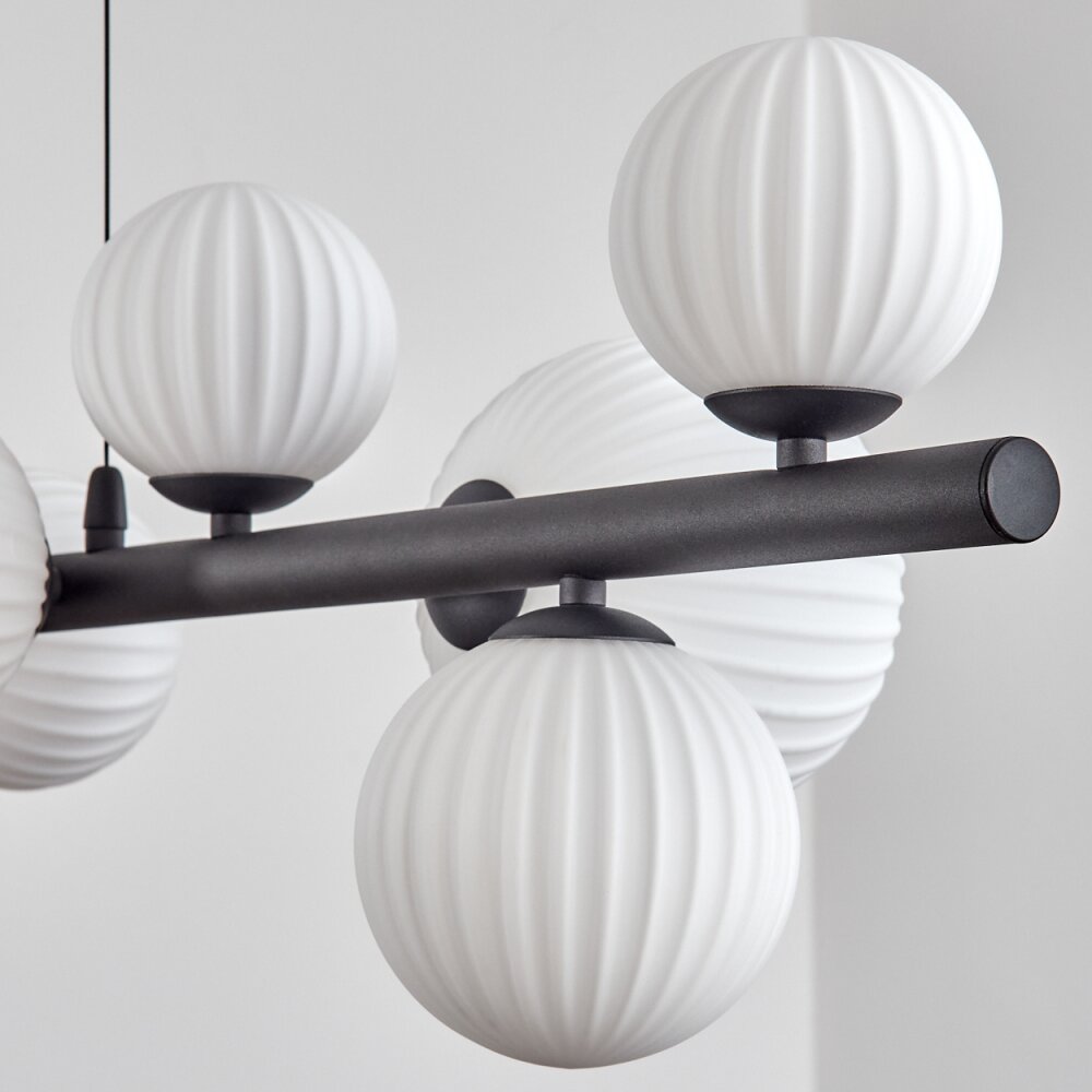 Chehalis Suspension, Boule lumineuse, Suspension Blanc, 10 lumières