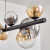 Chehalis Suspension, Boule lumineuse, Suspension Ambre, Clair, Fumé, 10 lumières