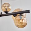 Chehalis Suspension, Boule lumineuse, Suspension Ambre, 8 lumières