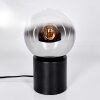 Gastor Boule lumineuse, Lampe de bureau, Lampe à poser Chrome, Clair, Fumé, 1 lumière