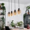 Hasvik Suspension, Suspension Ambre, Clair, 4 lumières