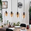 Hasvik Suspension, Suspension Ambre, Clair, 4 lumières