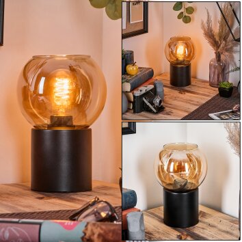 Koyoto Boule lumineuse, Lampe de bureau, Lampe à poser Ambre, 1 lumière