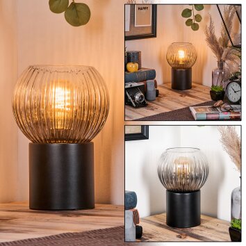 Koyoto Boule lumineuse, Lampe de bureau, Lampe à poser Clair, Fumé, 1 lumière