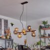 Gastor Suspension, Boule lumineuse, Suspension Ambre, Fumé, 8 lumières