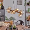 Chehalis Suspension, Boule lumineuse, Suspension Ambre, Clair, 8 lumières