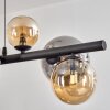 Chehalis Suspension, Boule lumineuse, Suspension Ambre, Fumé, 8 lumières