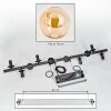 Gastor Suspension, Boule lumineuse, Suspension Ambre, 10 lumières