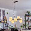 Koyoto Suspension, Boule lumineuse, Suspension Blanc, 8 lumières