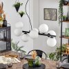 Koyoto Suspension, Boule lumineuse, Suspension Blanc, 8 lumières