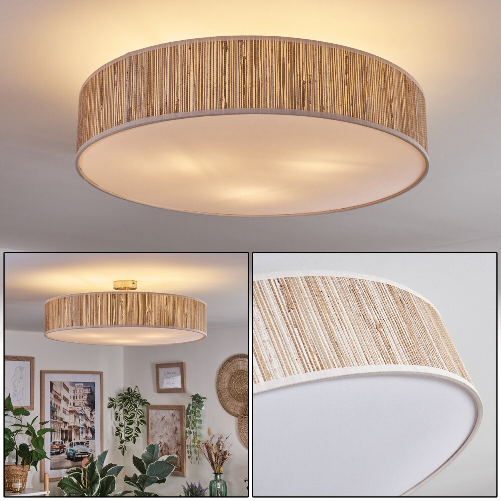 Foggia Plafonnier Nickel mat, 3 lumières main product photo