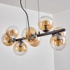 Koyoto Suspension, Boule lumineuse, Suspension Ambre, Clair, 8 lumières