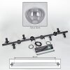 Gastor Suspension, Boule lumineuse, Suspension Clair, Fumé, 10 lumières