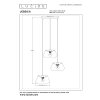 JESSICA Suspension Luminaires Lucide Noir, 3 lumières