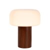 KENAN Lampe à poser Luminaires Lucide Bois foncé, 1 lumière