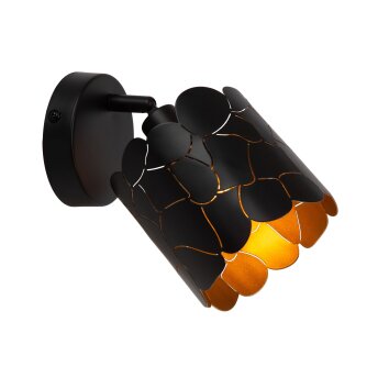 ALMELO Applique murale Luminaires Lucide Noir, 1 lumière