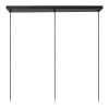 CIRCLE Suspension Luminaires Lucide Noir, 3 lumières