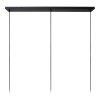 TRIBUTE Suspension Luminaires Lucide Noir, 3 lumières