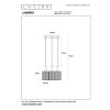 LAMBRES Suspension Luminaires Lucide Sable, 3 lumières