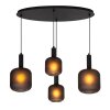 ELOISE Suspension Luminaires Lucide Noir, 4 lumières