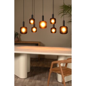 ELOISE Suspension Luminaires Lucide Noir, 7 lumières