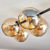 Gastor Plafonnier, Boule lumineuse Ambre, 5 lumières