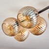 Gastor Plafonnier, Boule lumineuse Ambre, 5 lumières