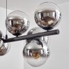 Gastor Suspension, Boule lumineuse, Suspension Chrome, Clair, Fumé, 10 lumières