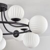 Chehalis Plafonnier, Boule lumineuse 76 cm Blanc, 12 lumières