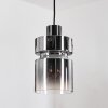 Hasvik Suspension, Suspension Chrome, Noir, 1 lumière