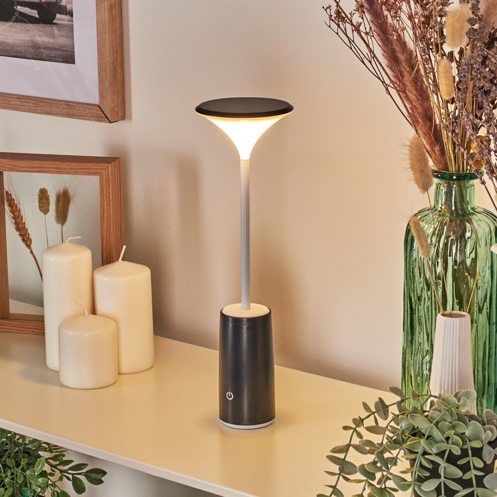 Eryon Lampe de bureau, Lampe à poser LED Noir, Blanc, 1 lumière