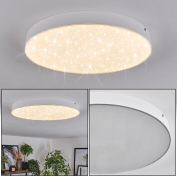 Mentque Plafonnier LED Blanc, 1 lumière