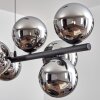 Gastor Suspension, Boule lumineuse, Suspension Chrome, Fumé, 10 lumières