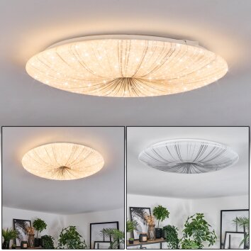 Vogorno Plafonnier LED Blanc, 1 lumière