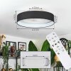 Benesal Plafonnier, Ventilateur de plafond lumineux LED Blanc, 1 lumière, Télécommandes