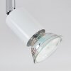 Gjedso Plafonnier, Spot de plafond LED Chrome, Blanc, 3 lumières