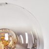 Gastor Boule lumineuse, Lampadaire Chrome, Clair, Fumé, 3 lumières