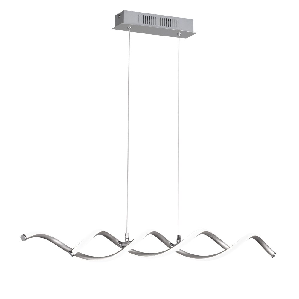 Suspension Wofi BONNEY LED Nickel mat, 1 lumière