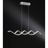 Suspension Wofi BONNEY LED Nickel mat, 1 lumière