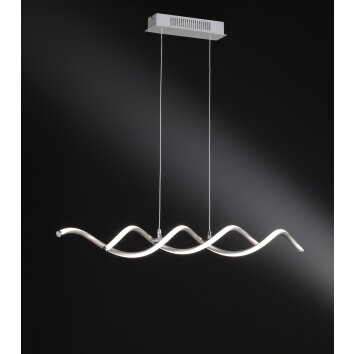 Suspension Wofi BONNEY LED Nickel mat, 1 lumière