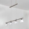 Ordan Suspension, Suspension LED Nickel mat, 4 lumières