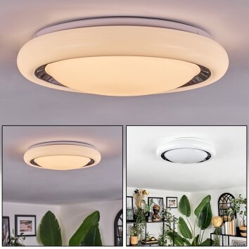 Kaas Plafonnier LED Noir, Blanc, 1 lumière