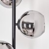 Koyoto Lampadaire Chrome, Fumé, 3 lumières